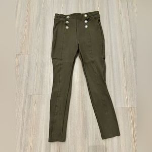 Like NEW; ZARA Stretch Skinny Pants; Olive Green